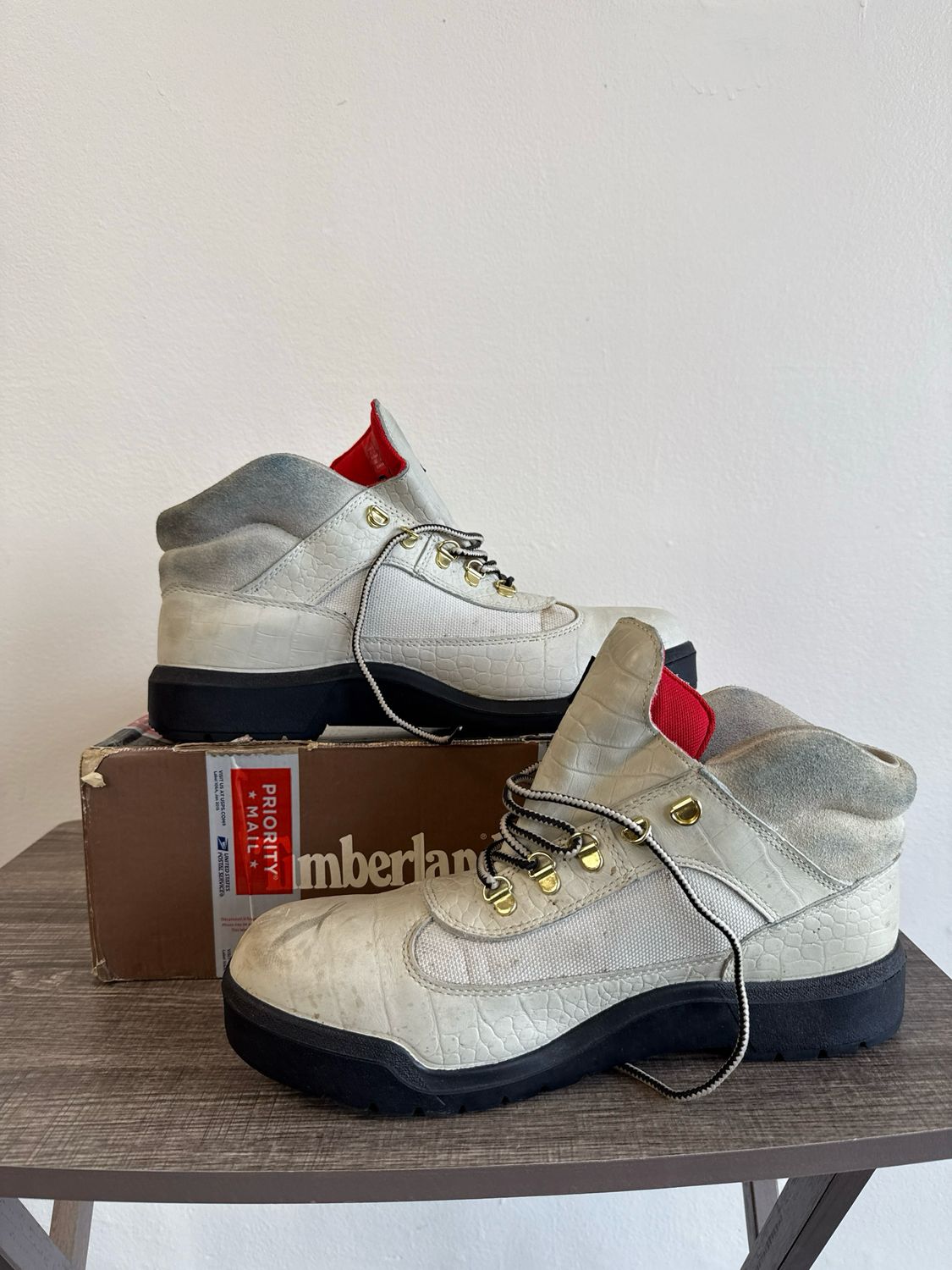 Supreme Timberland Cream Boots Sz 13