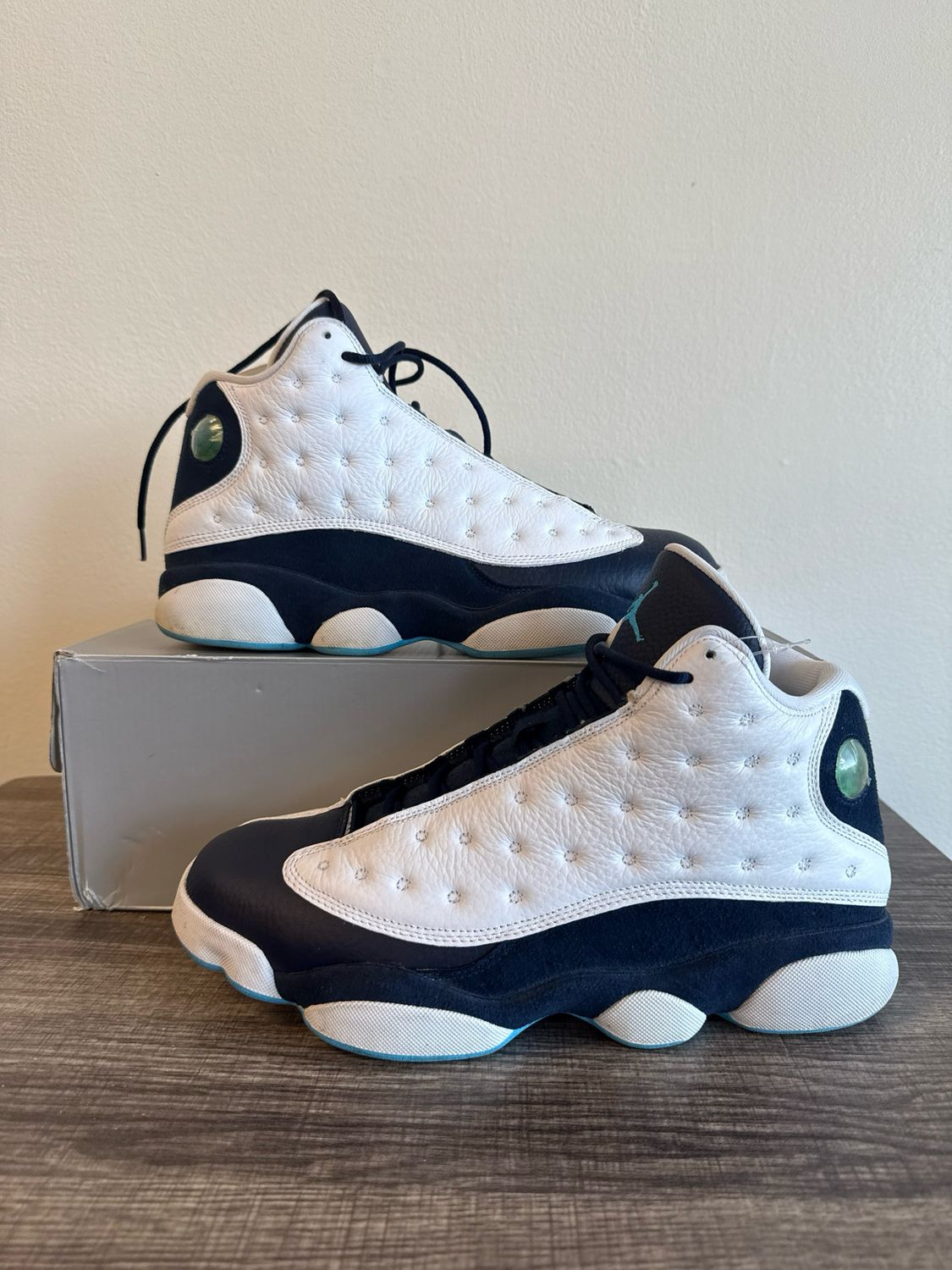 Jordan 13 Powder Blue White (box) Sz 10