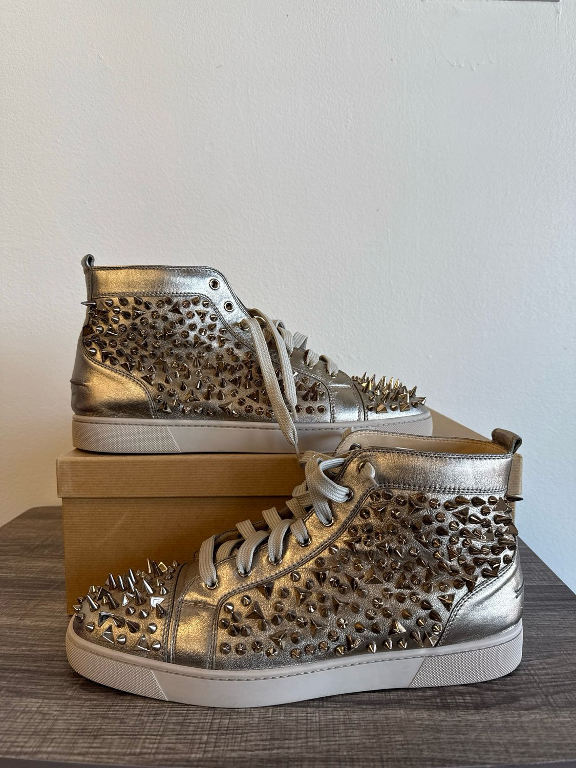 Christian Louboutin Bronze Hi-Top (box) Sz 13