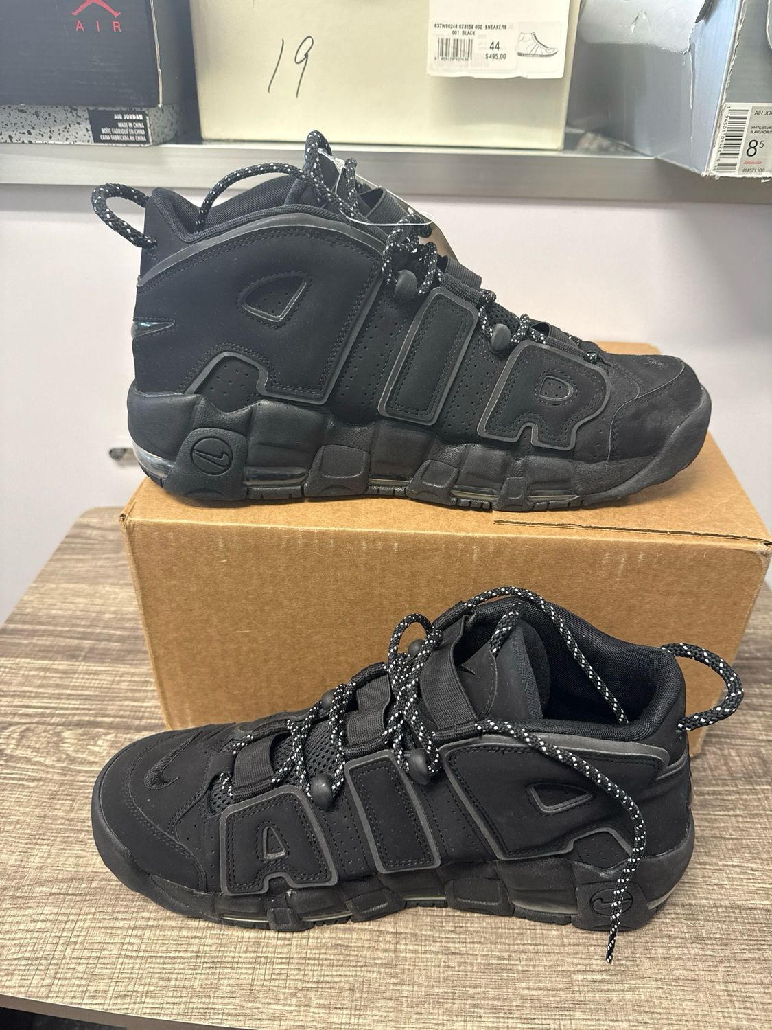 Nike Air More Uptempo Black Sz 11