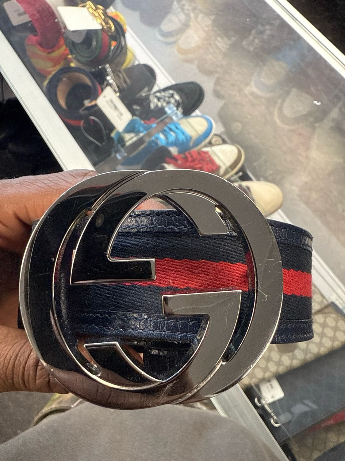 Gucci Belt – Red/Black – 48