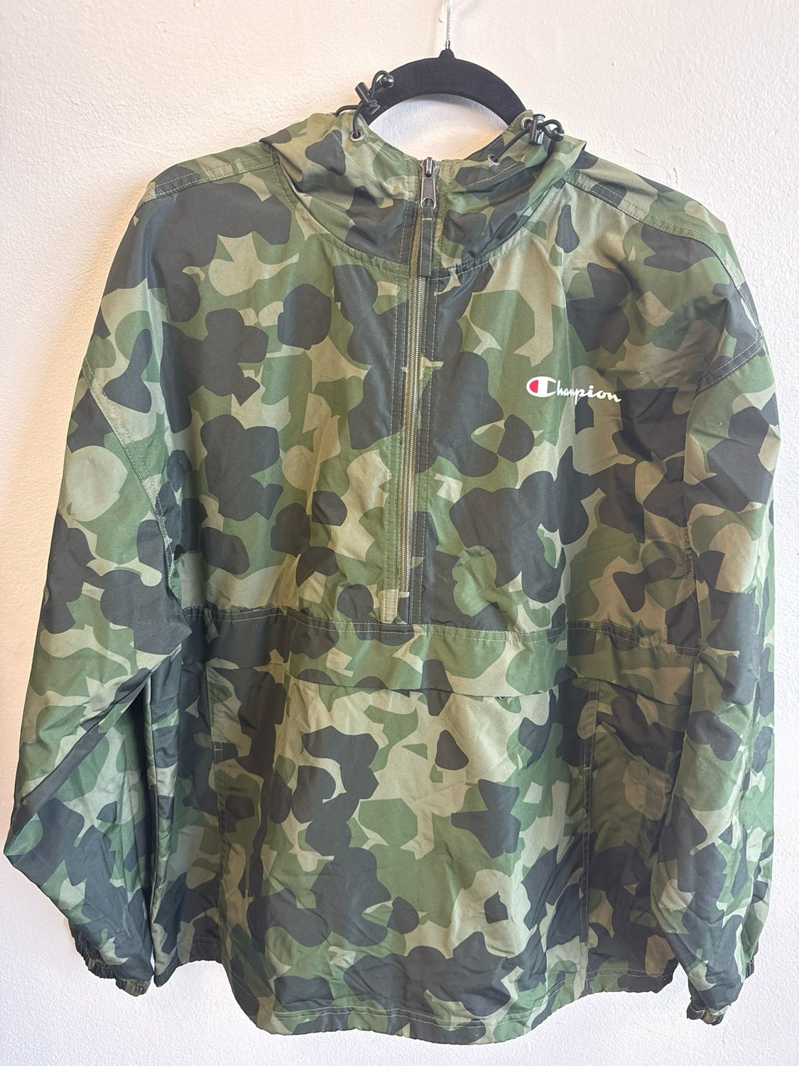 Champion - Windbreaker Hoodie - Camo - L