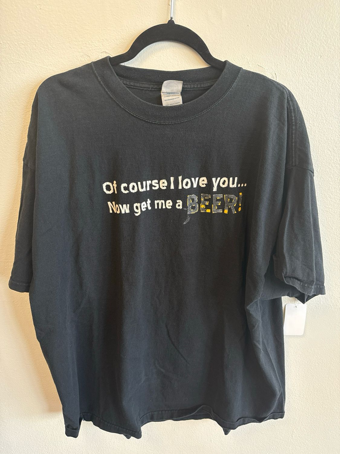 (General) Vtg Beer Tee Sz L