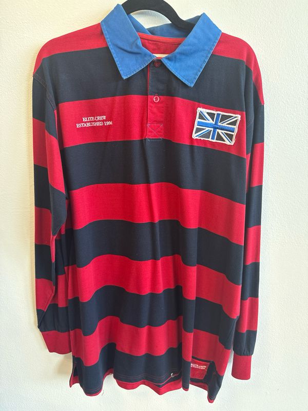 PJ Mark - Rugby Polo - Red - XL