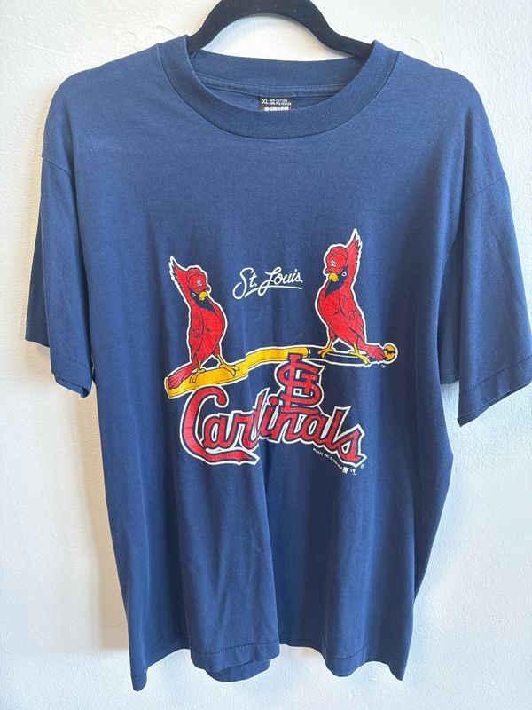 Screen Stars Best – Vtg Cardinals T-Shirt - Navy,VTG - XL