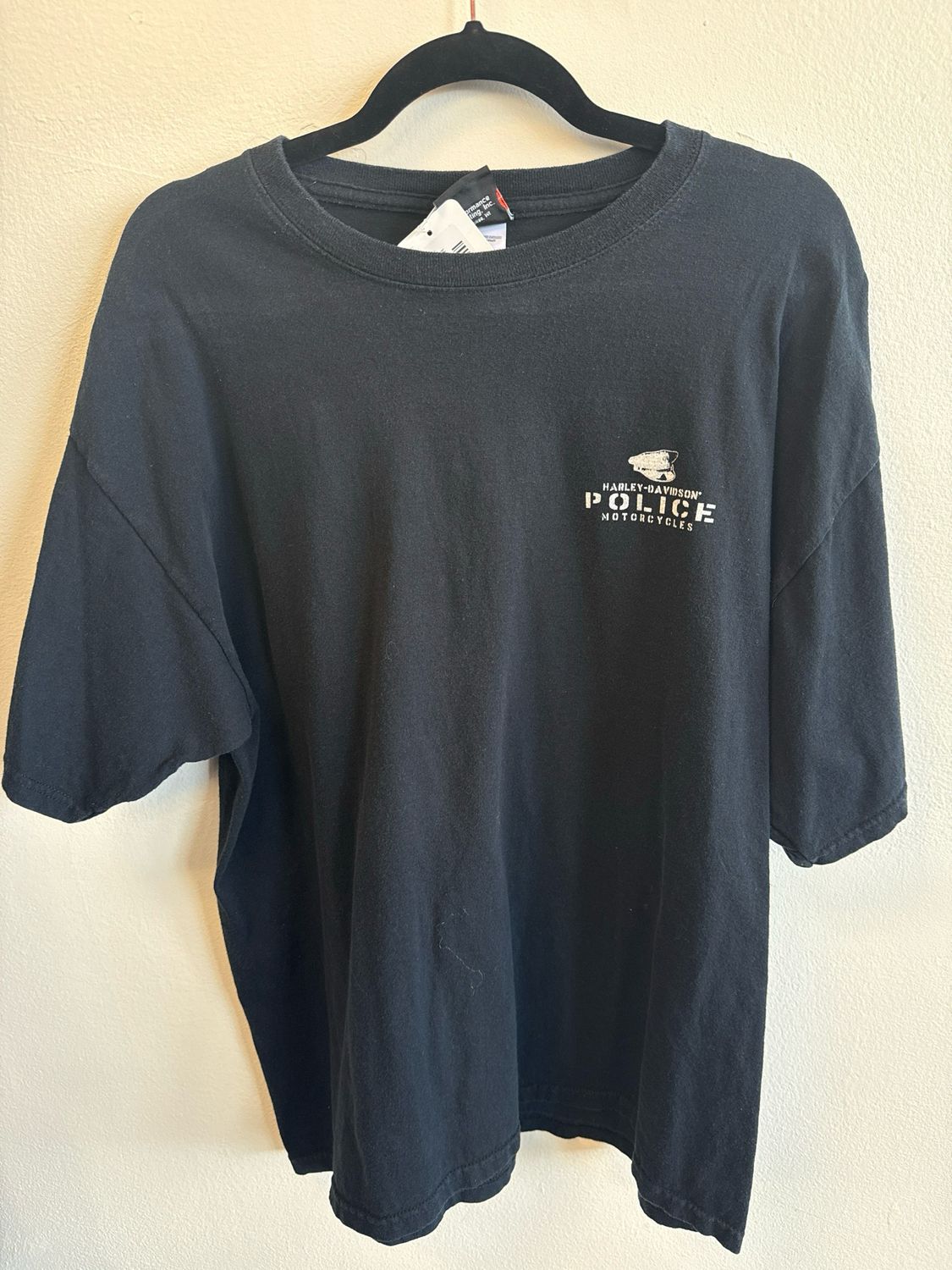 Harley Davidson - T-Shirts - Black/Police Motorcycles - XL