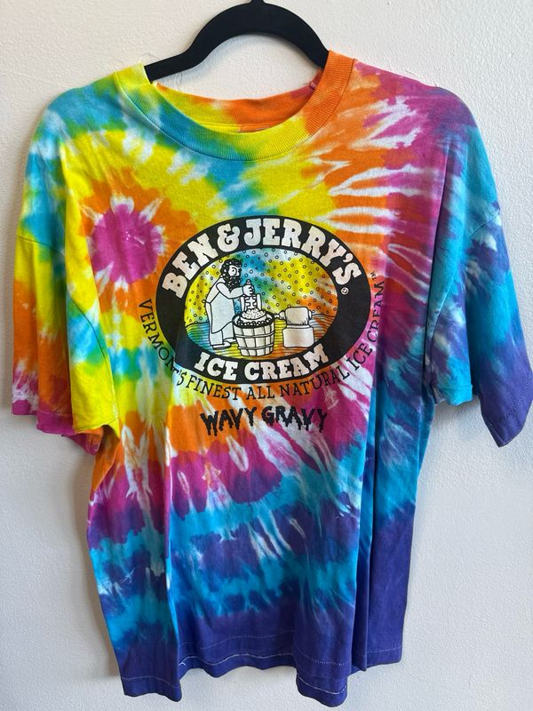Hanes – Vintage Ben &amp; Jerry's T-Shirt - Tie-dye - XL