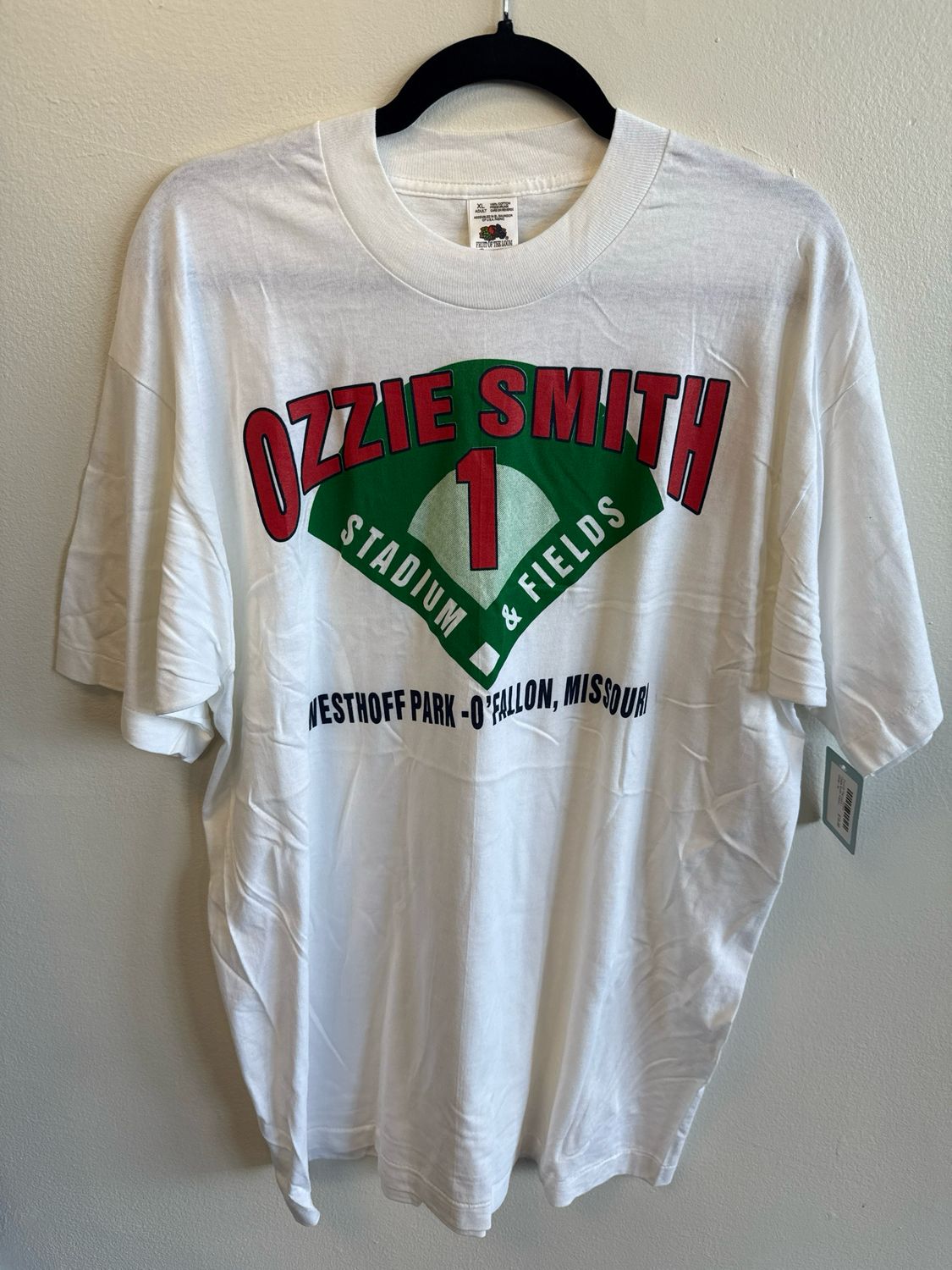 Fruit Of The Loom - Ozzie Smith T-Shirt - White - XL