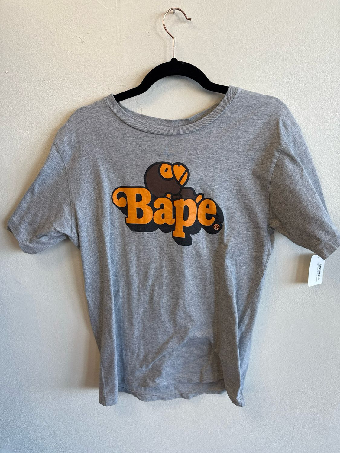 Bape Grey Baby Milo Tee Sz L
