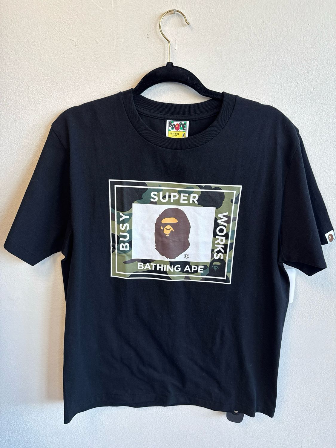 Bape Bape "Super Busy Works" Tee(new) Sz M