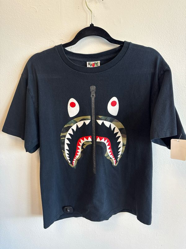 Bape Shark T-Shirt Black Sz:L