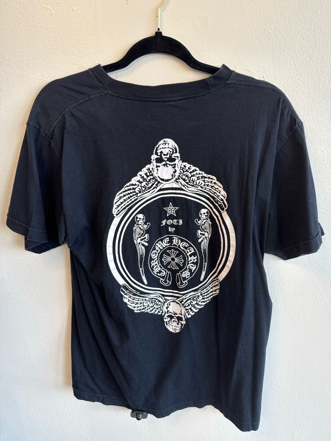 Chrome Hearts Black Foti Skull Tee Sz L