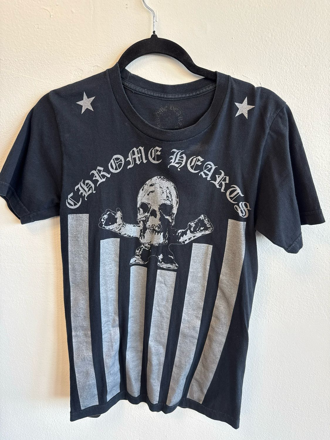 Chrome Hearts Black Foti Flag Tee Sz S