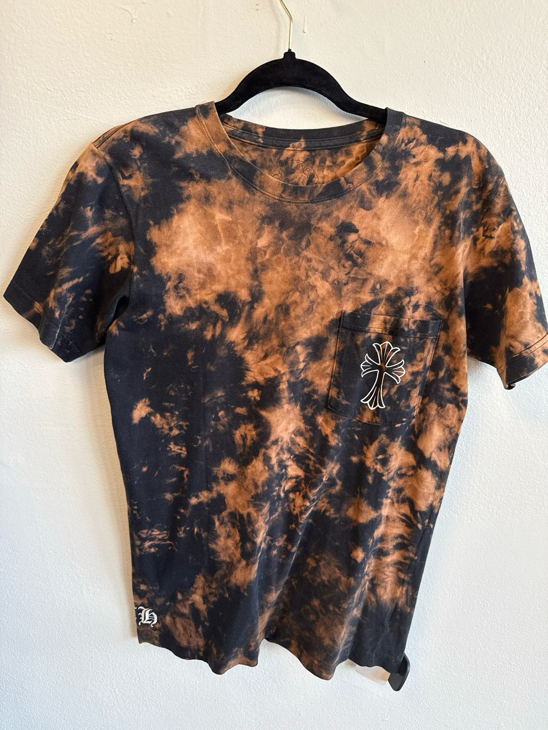 Chrome Hearts Brown Tie-Dye Tee Sz S