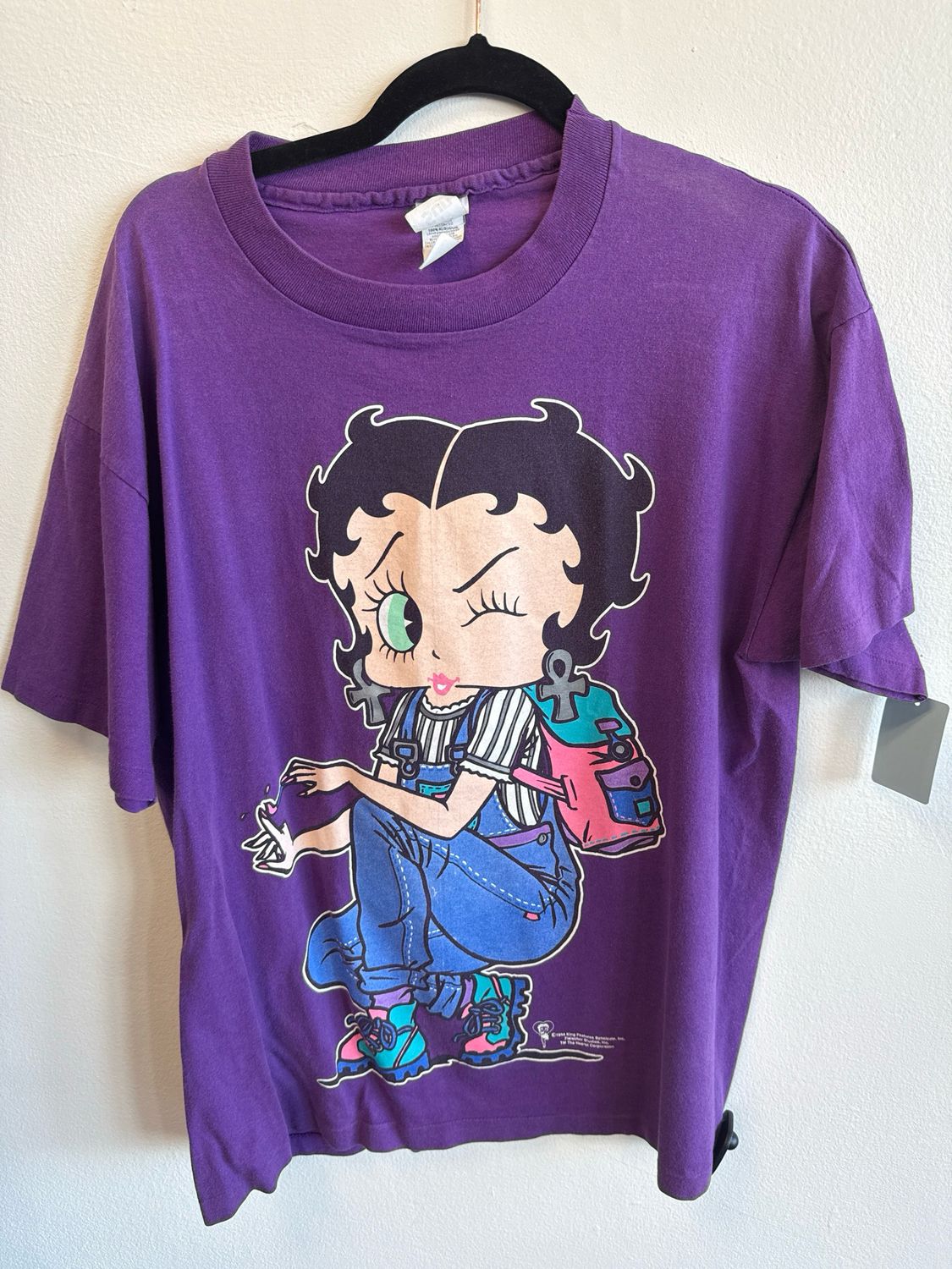(general) - VTG 1994 Betty Boop T-Shirt - Purple - L