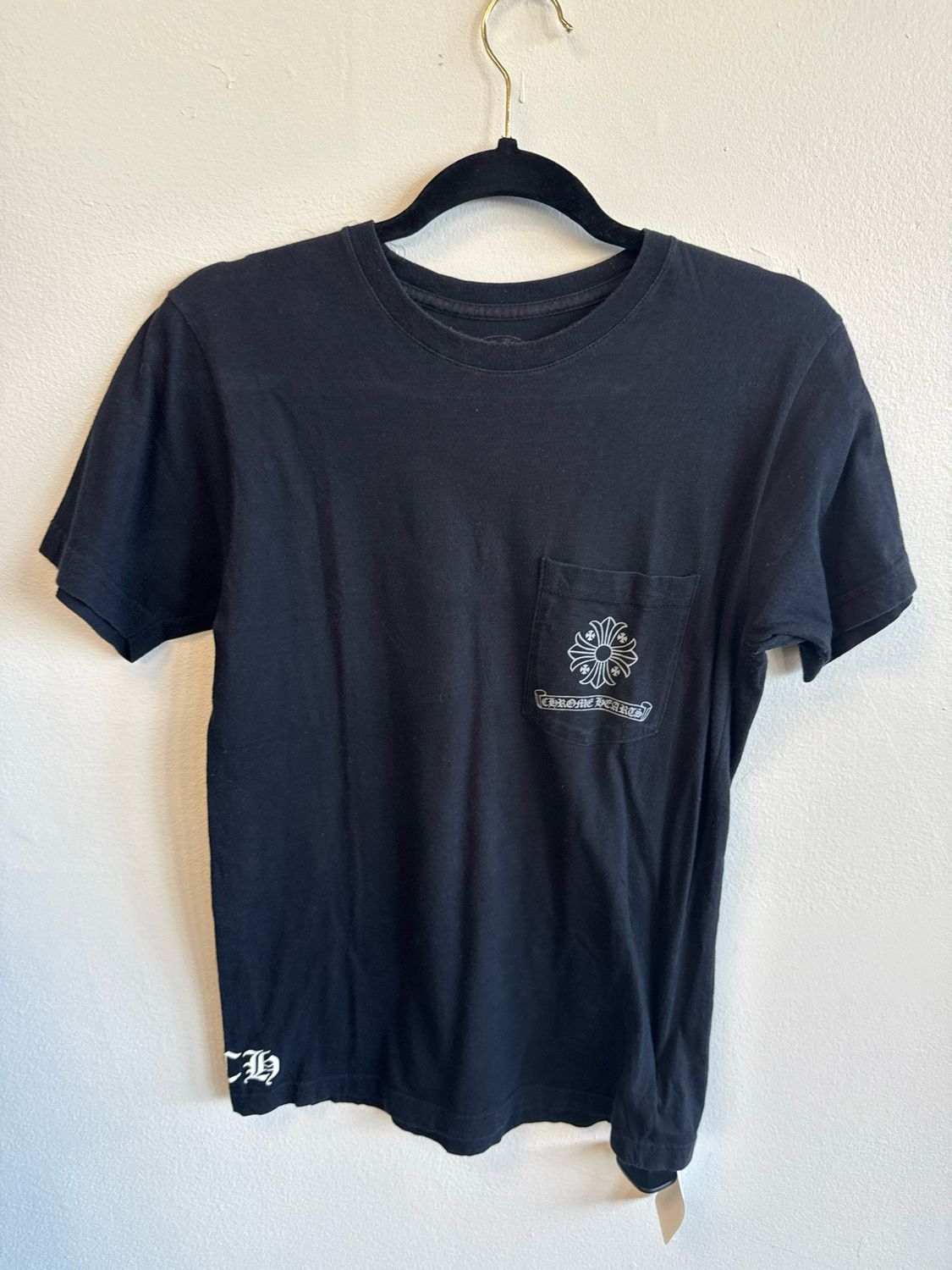 Chrome Hearts Black All-over Plus/Cross Tee Sz S