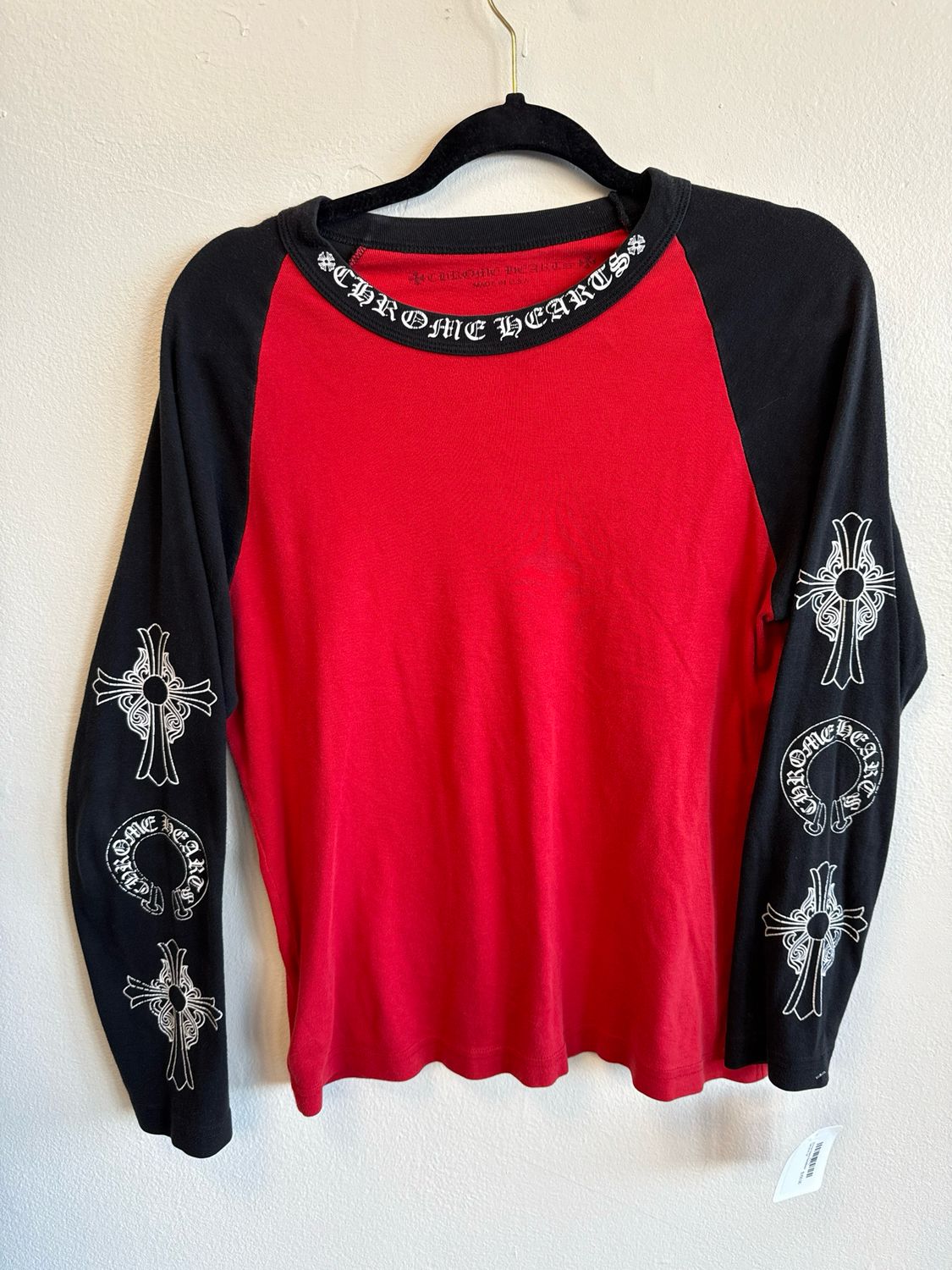 Chrome Hearts Red&amp;Black Tee Sz M