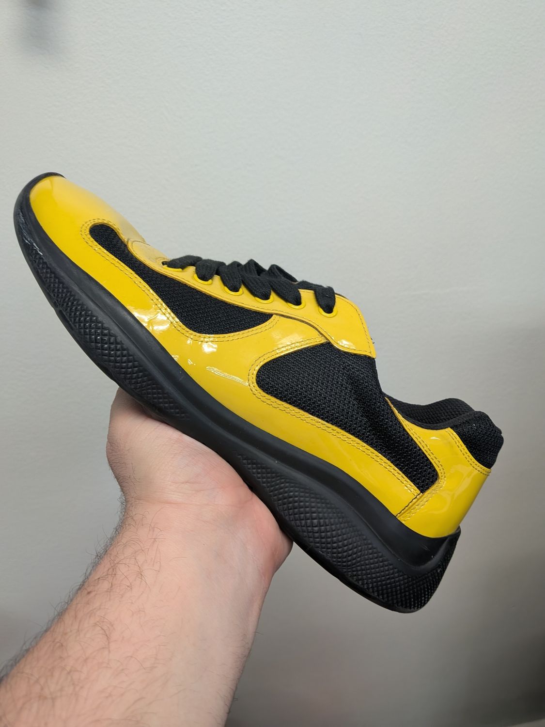 Prada AC Yellow/Black Sz 8 (no box)