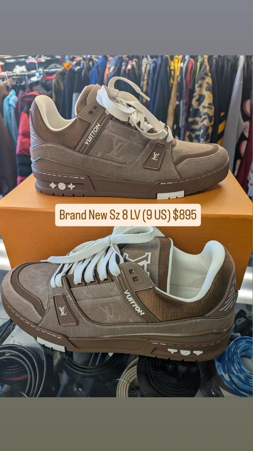 Louis Vuitton Brown LV Trainer (new;box) Sz 9