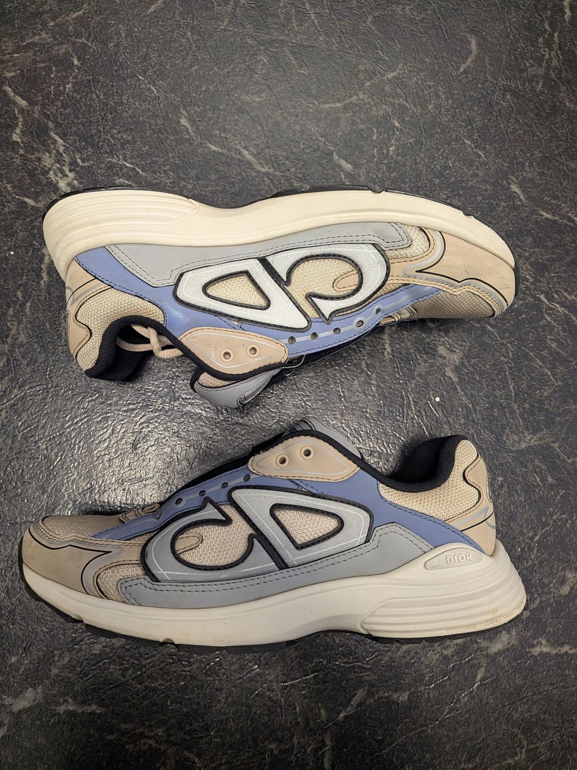 Dior B30 Grey/Cream/Blue Sz 9