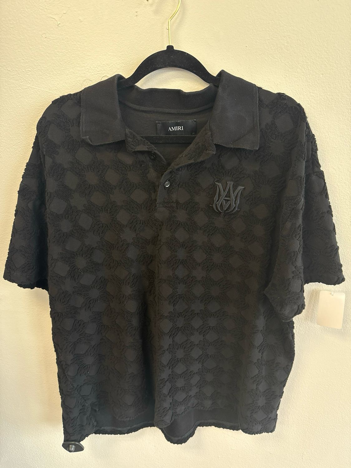 Amiri Black Polo Sz XL