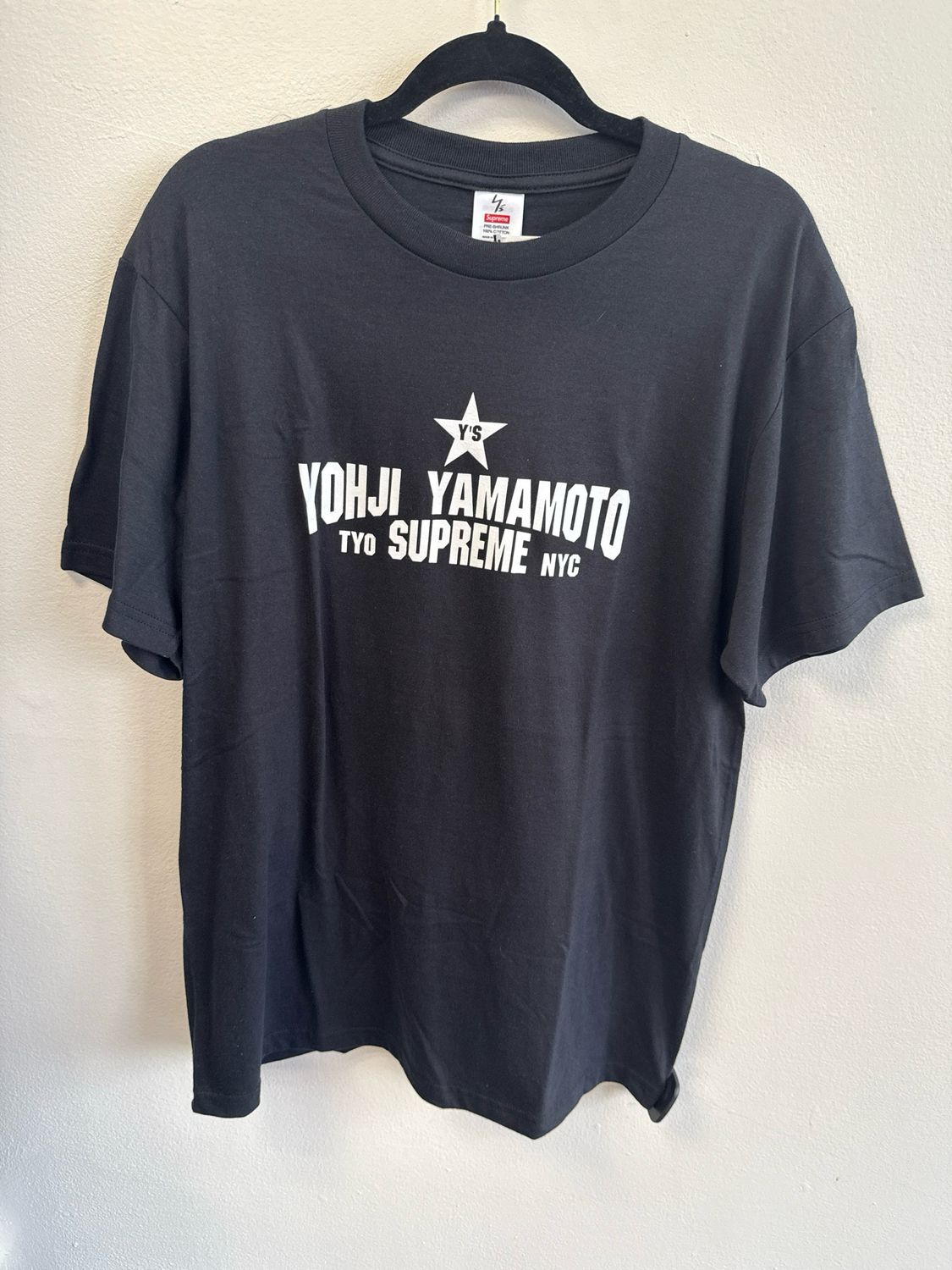 Supreme Black YY Tee (new) Sz M