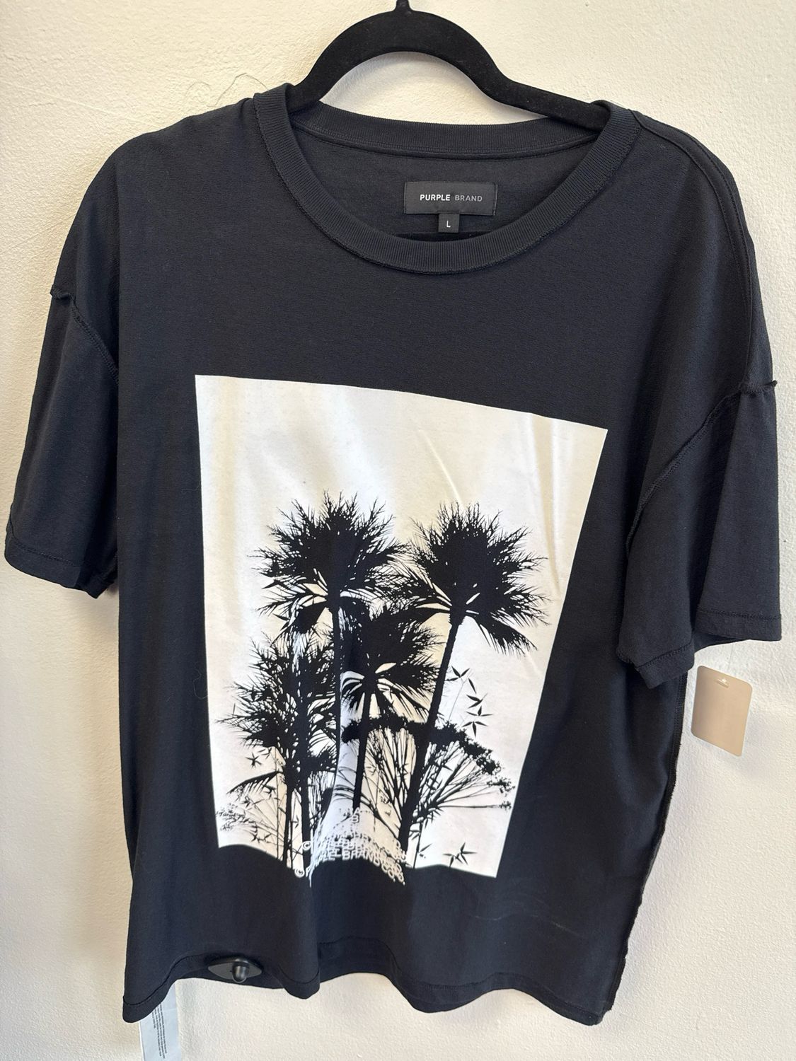 Purple Brand T-Shirt Black Sz:L