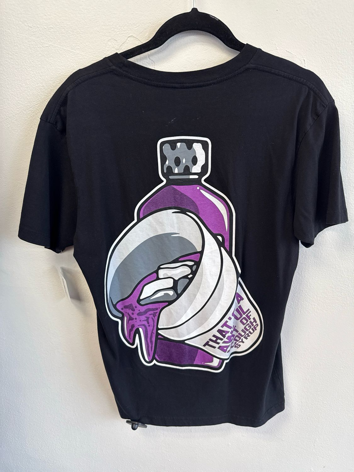 Cough Syrup Black/Purple Tee Sz M