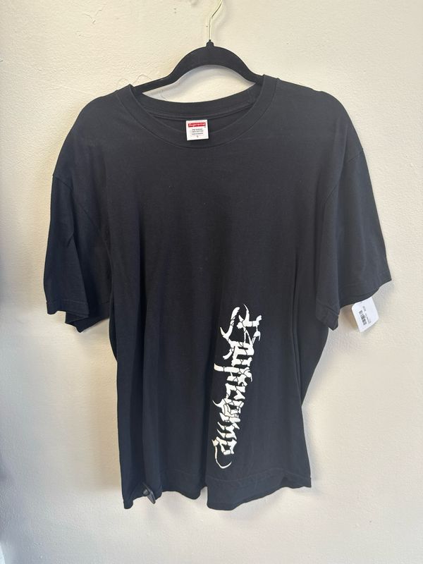 Supreme Black T-Shirt Sz:L