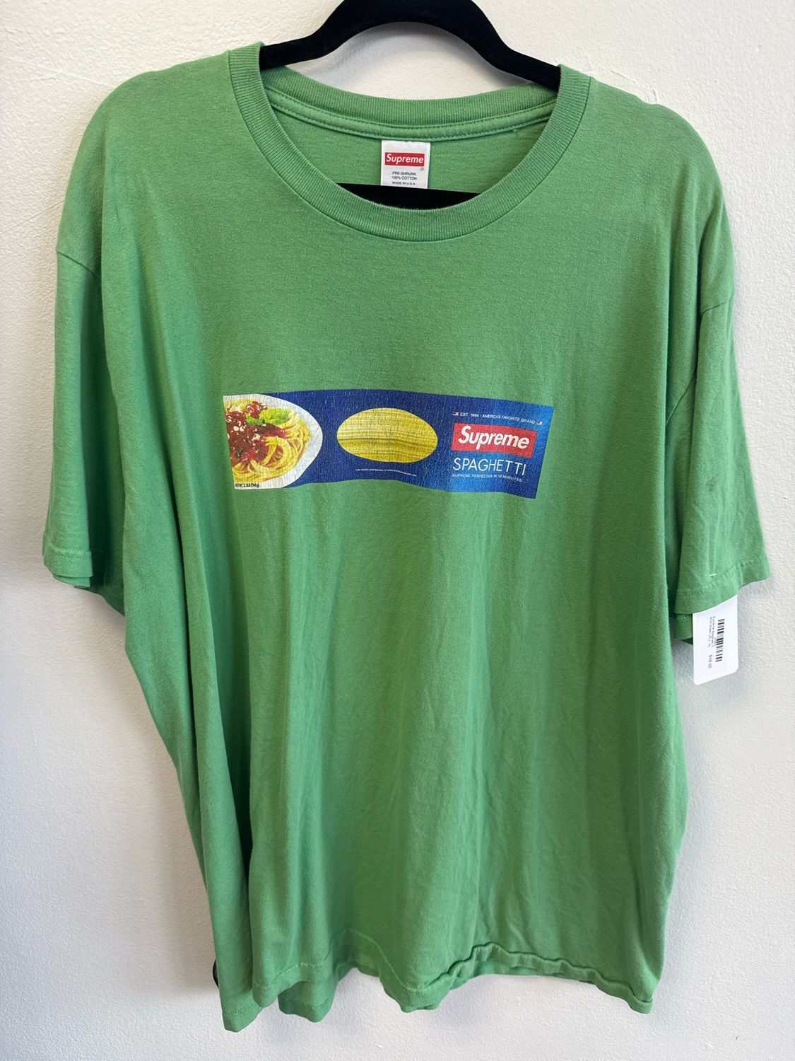 Supreme Spaghetti T-Shirt Green (XL)
