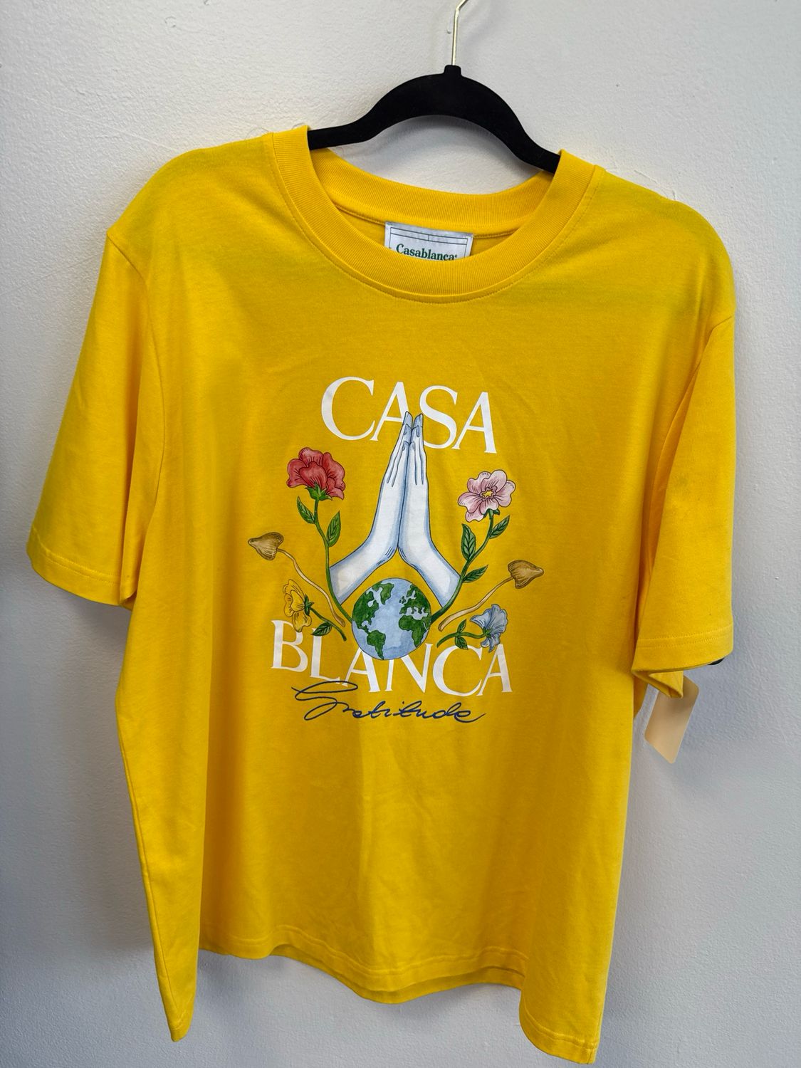 Casablanca Yellow Tee (New) Sz 2XL