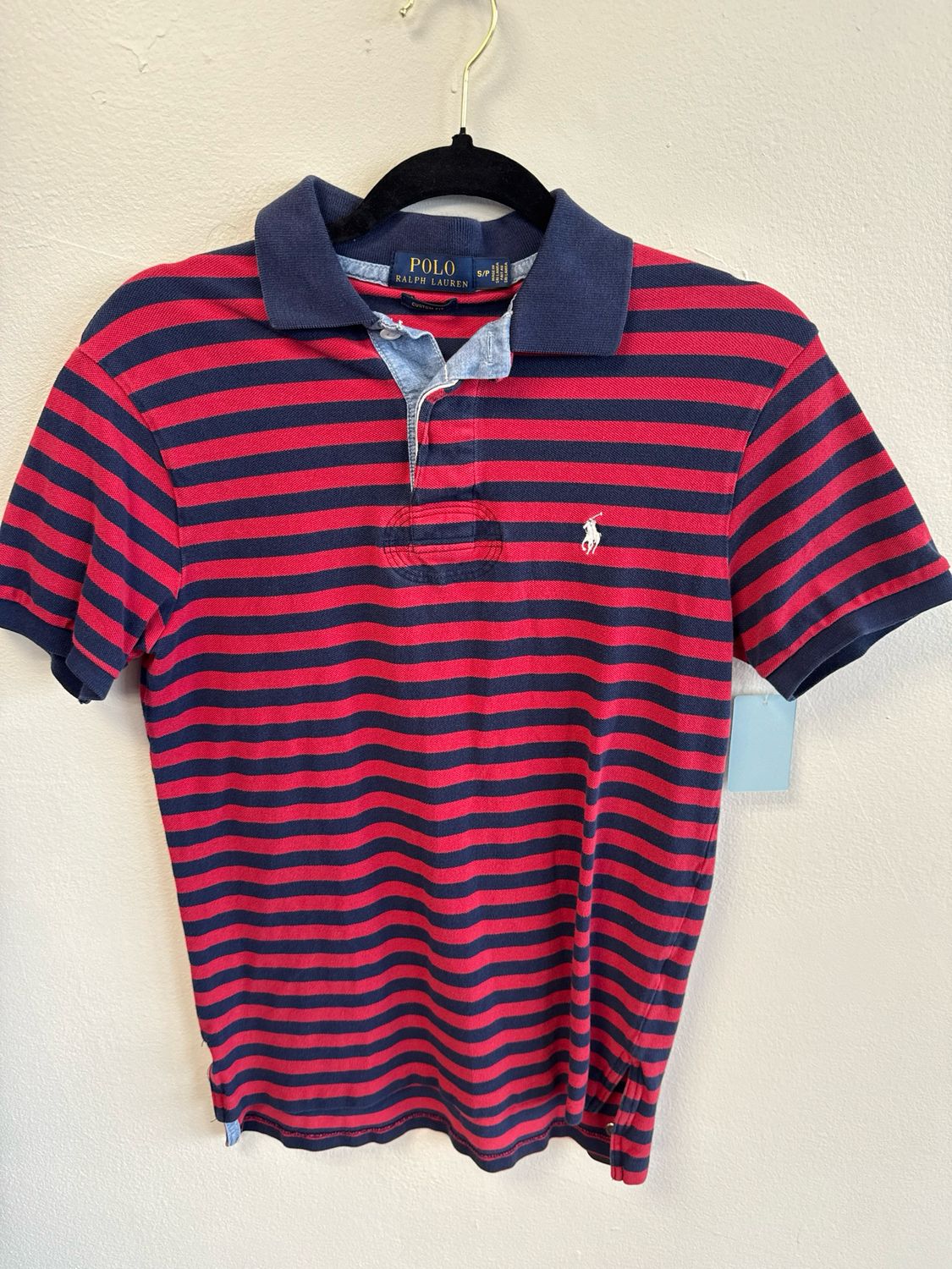 Ralph Lauren - Polo Shirt - Red/Navy - S