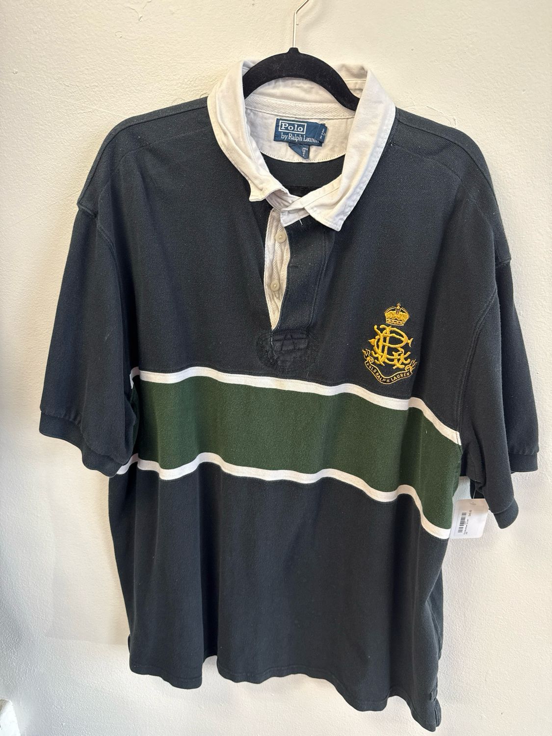 Polo Black/Green Sz:3XB