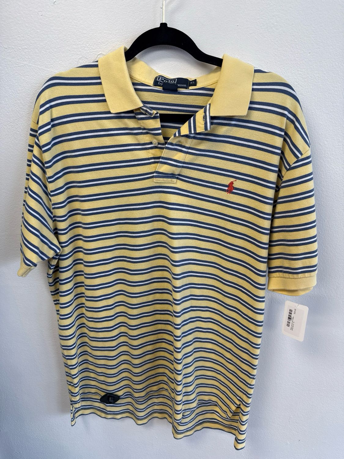 Ralph Lauren Polo Yellow Stripe Sz:XL