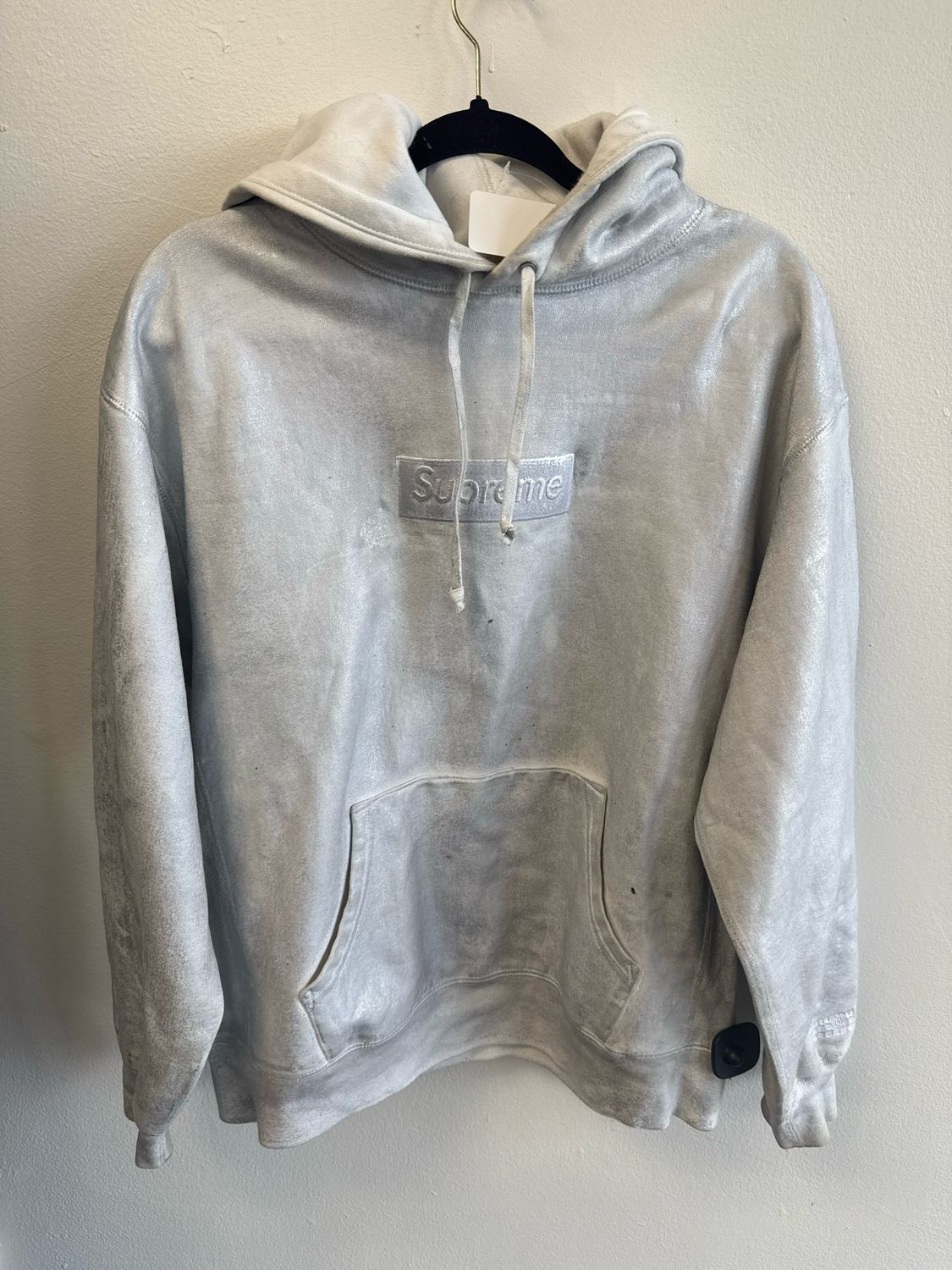 Supreme x MM Foil Silver Hoodie Sz M