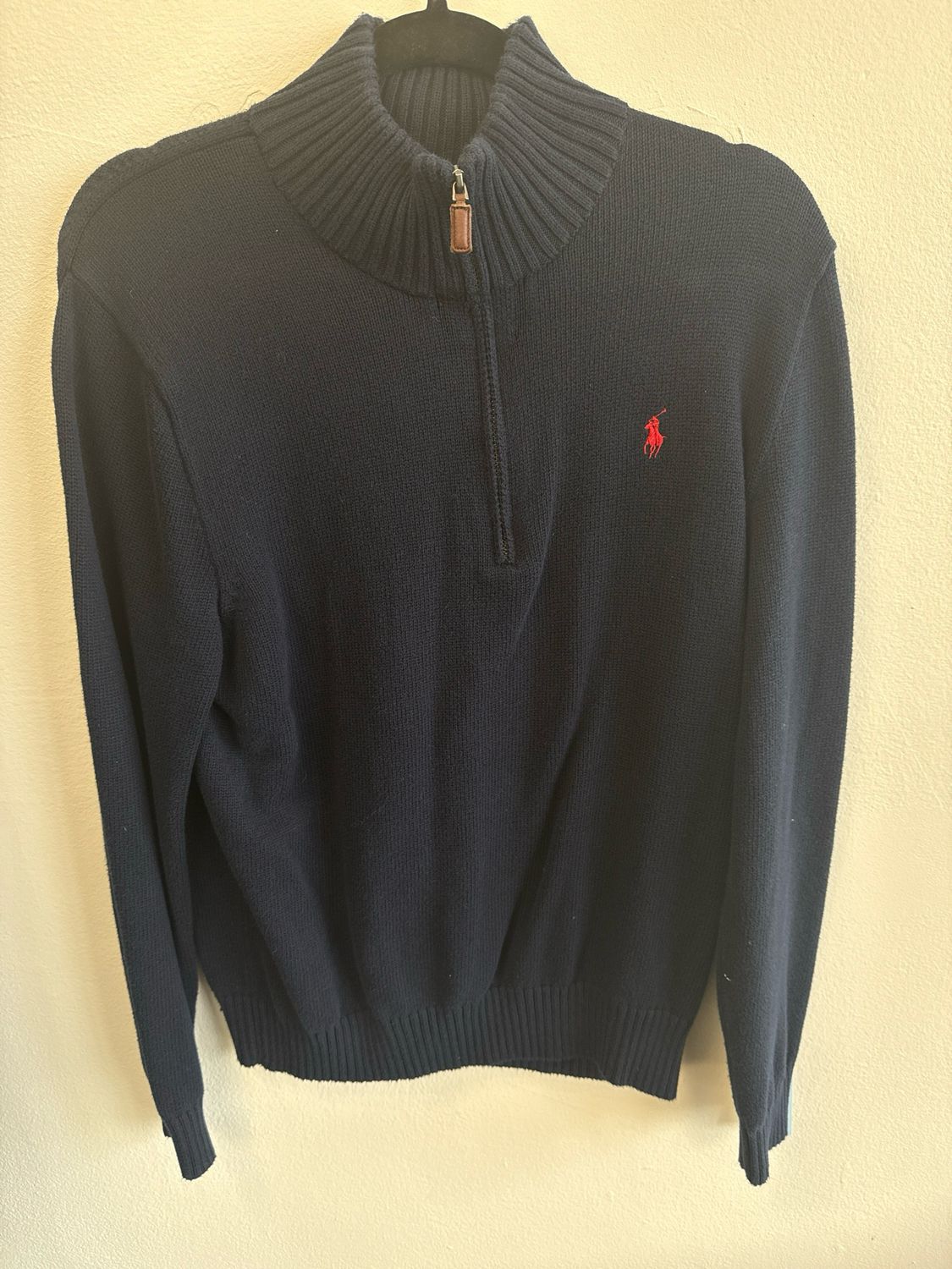 Polo Ralph Lauren – Black Qzip Sweater - L