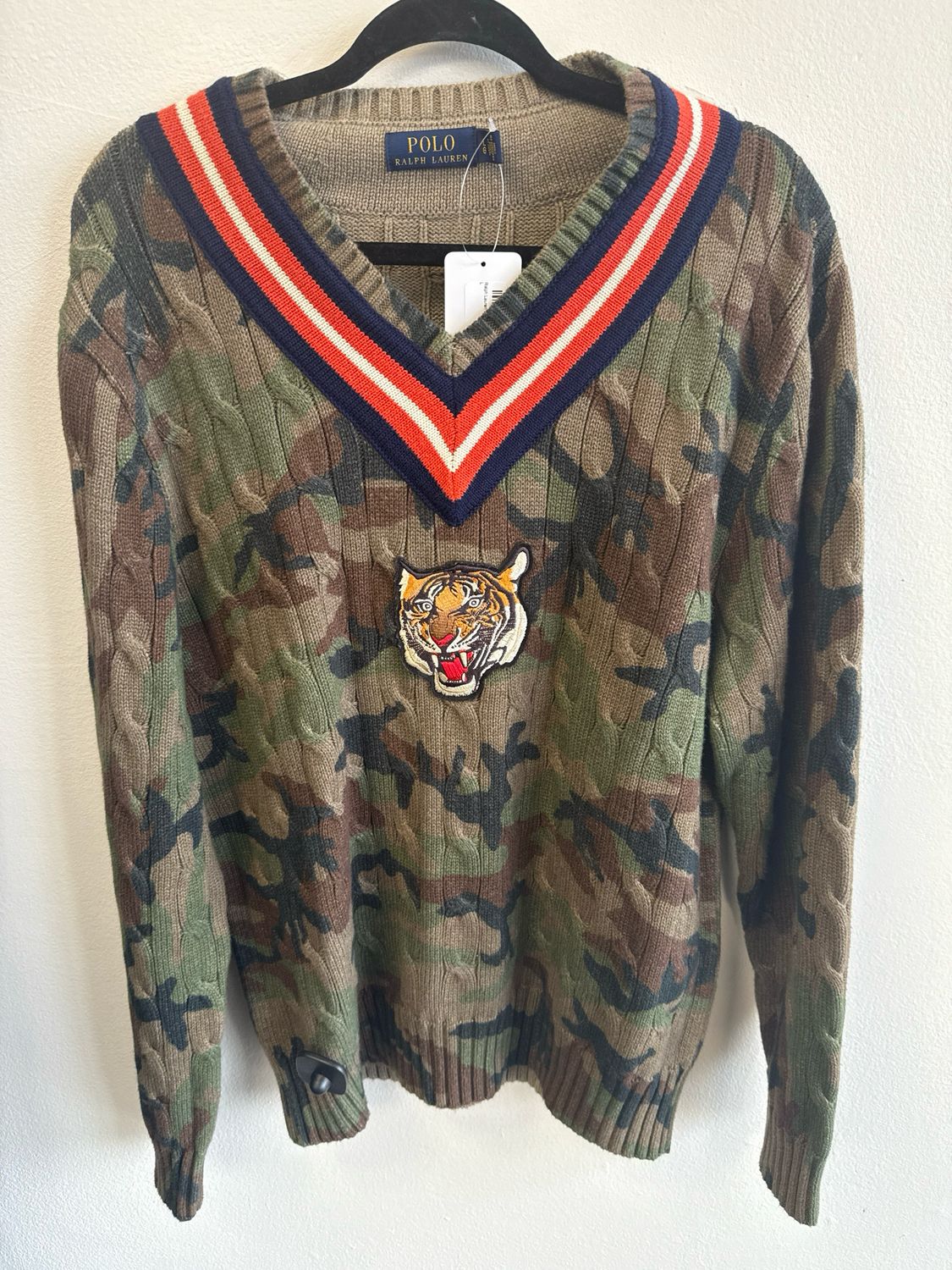 Polo Ralph Lauren Camo Sweater Sz:L