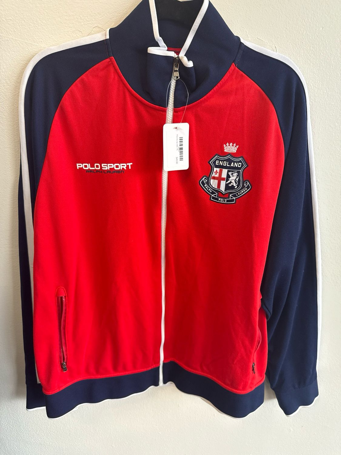 Polo Zip Up (red)
