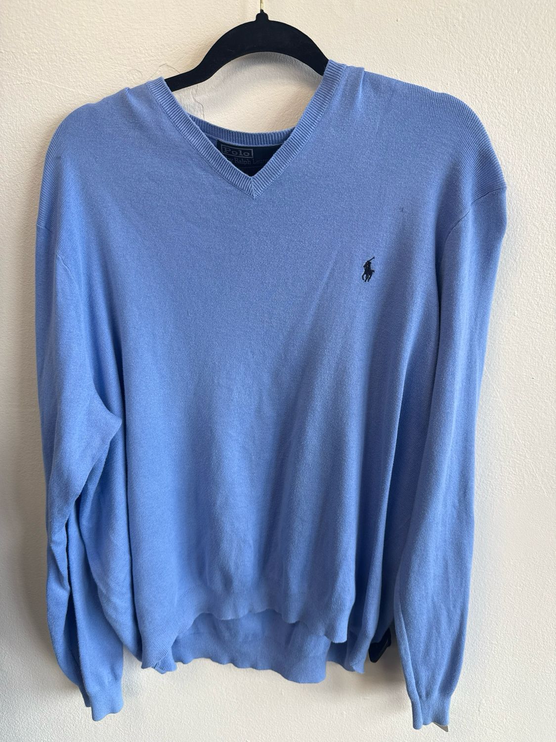 VTG Polo RL Sweater – Light Blue