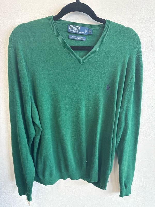 VTG Polo RL Sweater – Dark Green