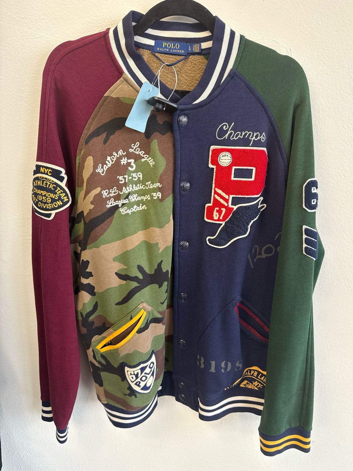 Polo Ralph Lauren Color Block Varsity Jacket