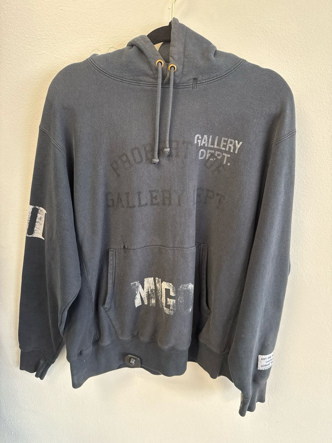 Gallery Dept. Hoodie Black/Gold Sz:M