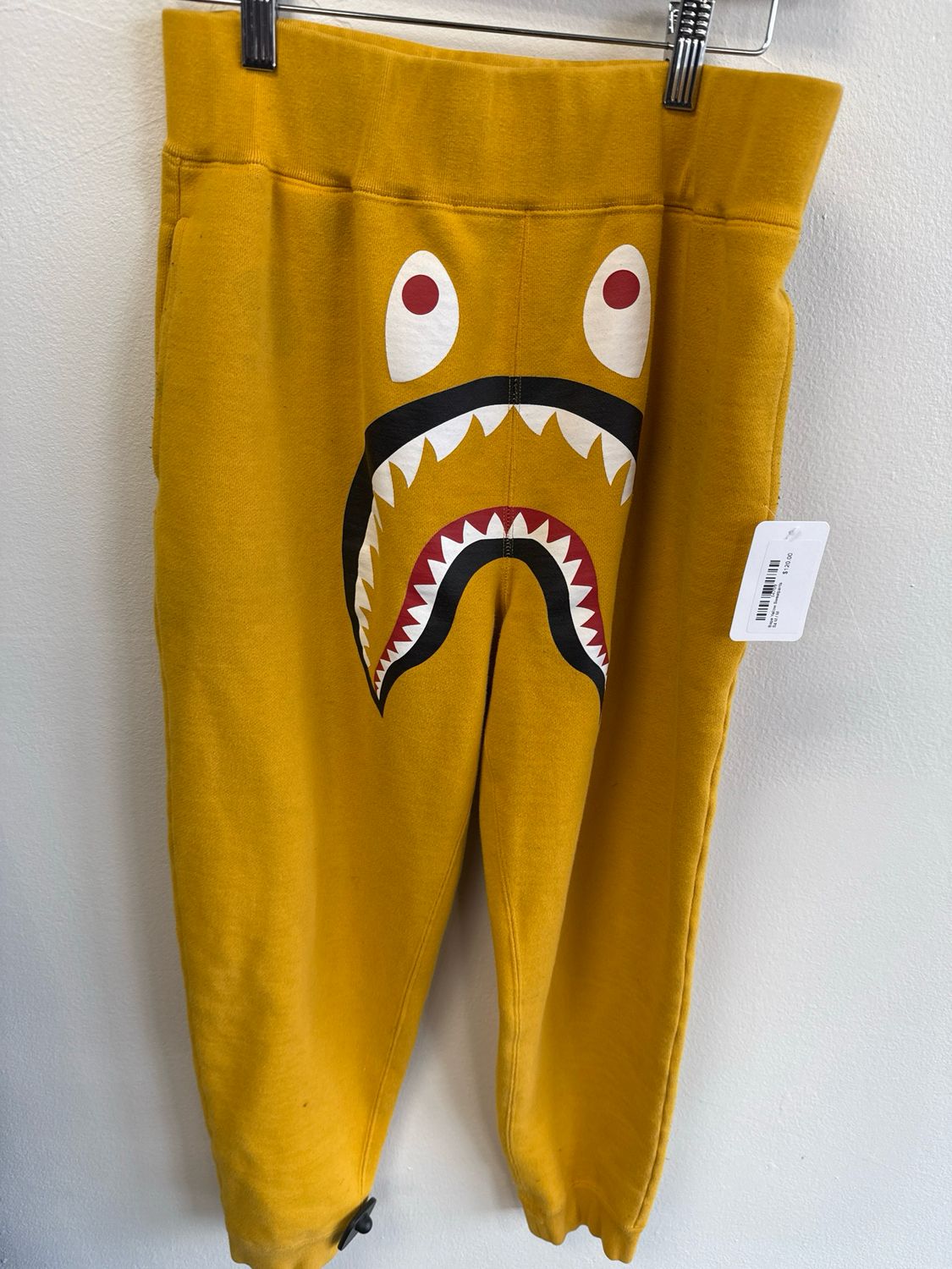 Bape Yellow Sweatpants Sz M