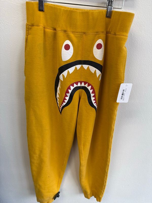 Bape Yellow Sweatpants Sz M