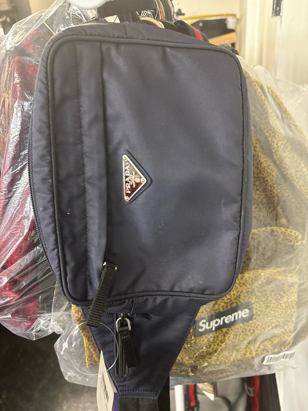 Prada Nylon Navy Bag Sz os