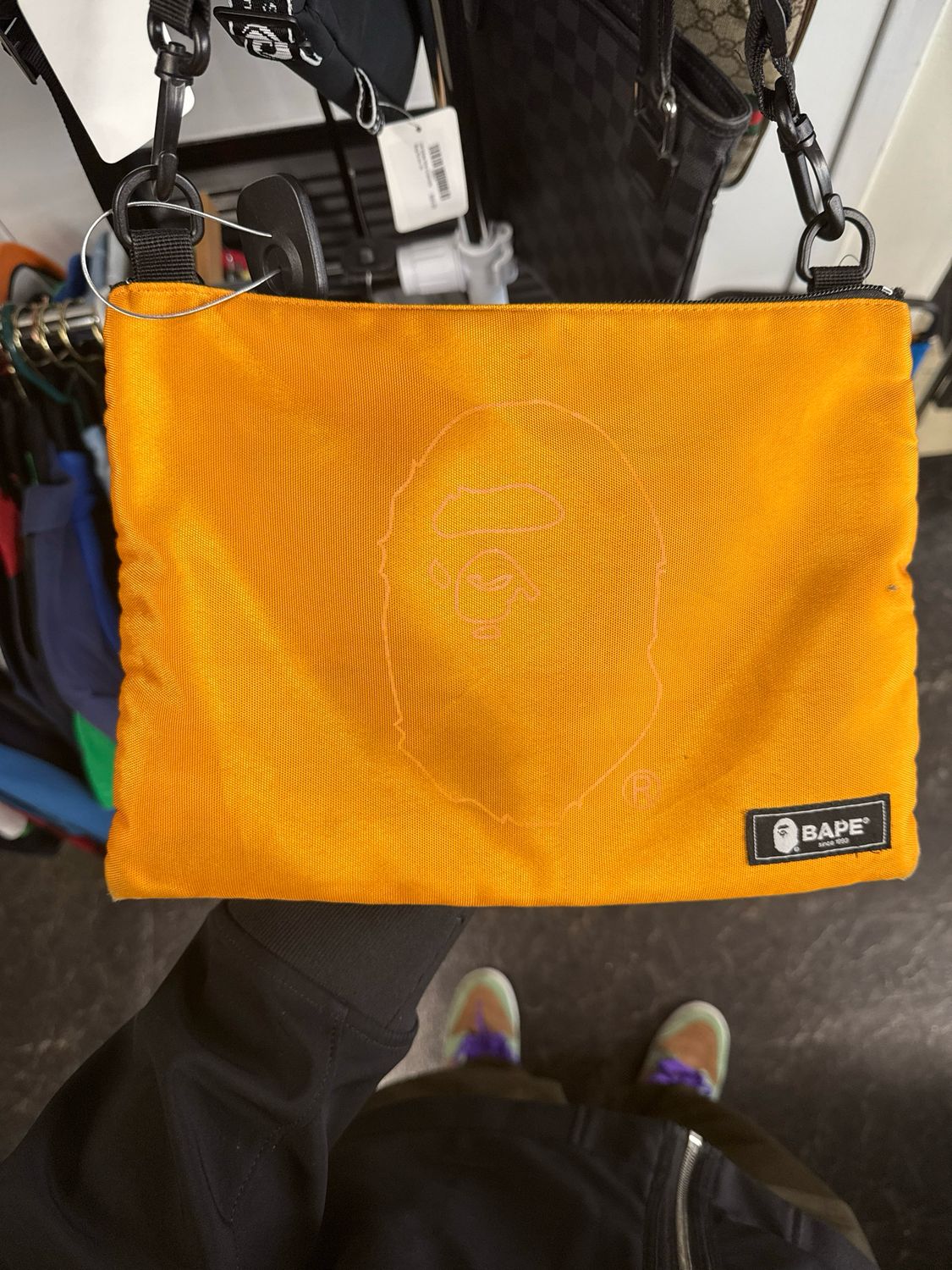 Bape Yellow Bag Sz OS