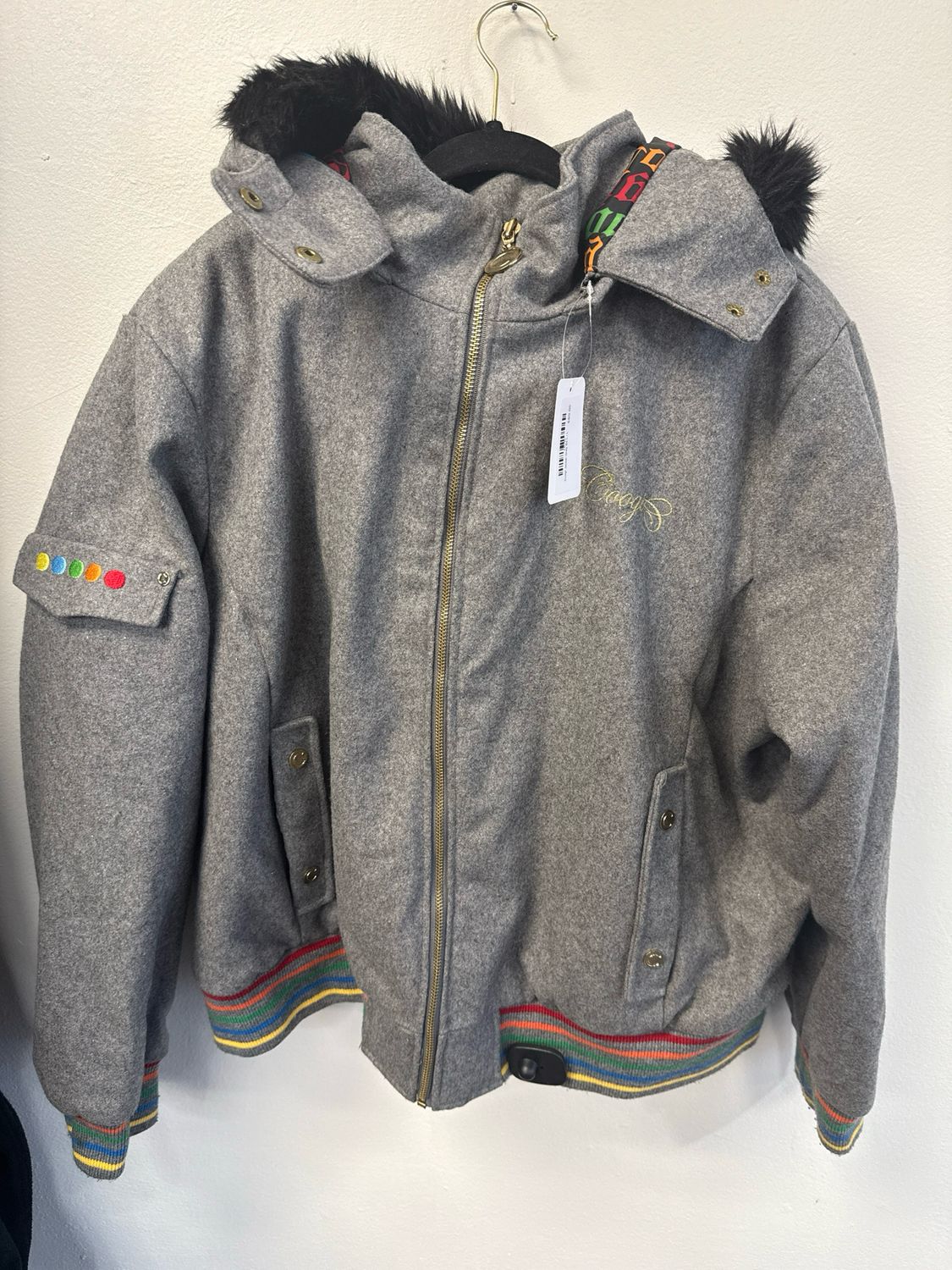 Coogi Jacket Grey Sz:L