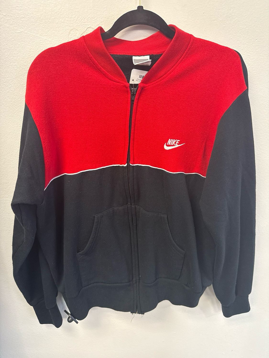 VTG Nike Red/Black Zip Up Sz L