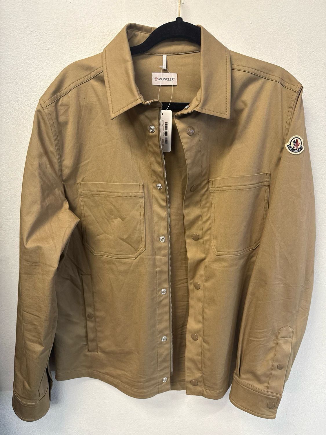 Moncler Tan Shirt Jacket Sz M