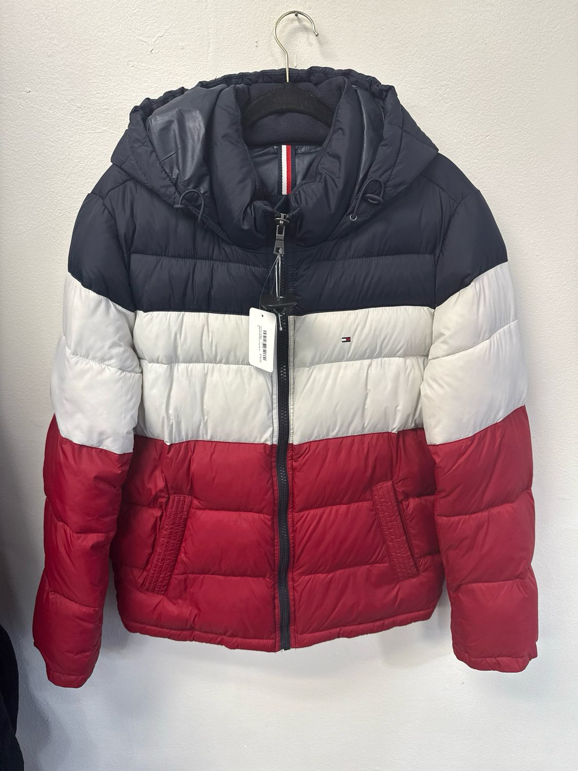 Tommy Hilfiger Red/White/Navy Coat Sz 5